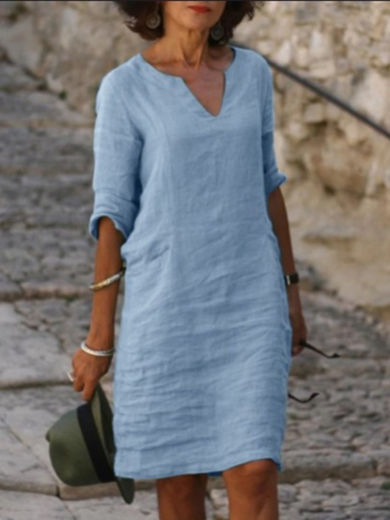 Isabelle | Easy Cotton-Linen Dress