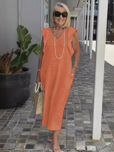 Ella | Easy-Fit Linen Pocket Dress