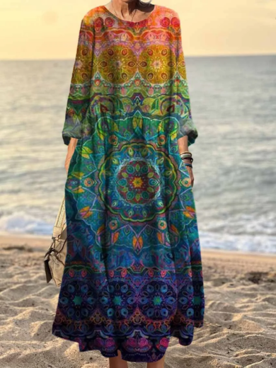 Mina | Vintage-Inspired Cotton-Linen Dress