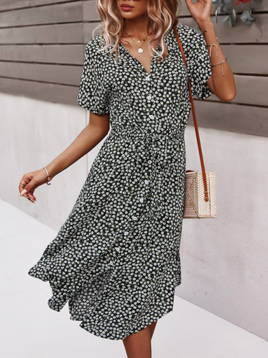 Claire | Breezy Button-Front Summer Dress