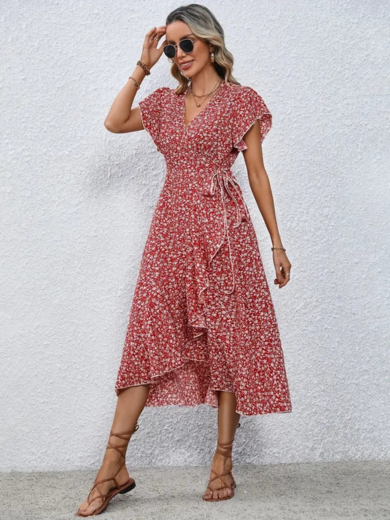Sophie | Easy-Wrap Floral Elegance Dress