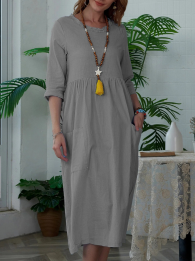 Willow | Easy Everyday Comfort Dress with Pockets