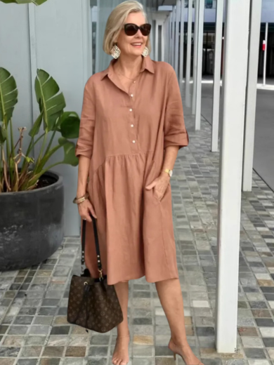 Clara | Easy Elegance Shirt Dress