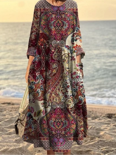 Jada | Vintage-Inspired Cotton-Linen Dress