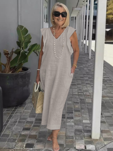 Ella | Easy-Fit Linen Pocket Dress