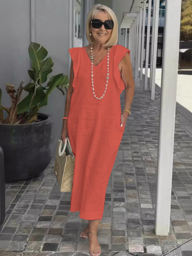 Ella | Easy-Fit Linen Pocket Dress