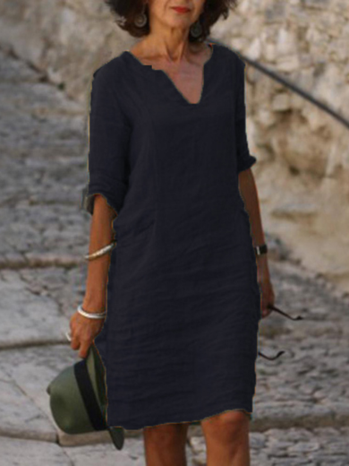 Isabelle | Easy Cotton-Linen Dress