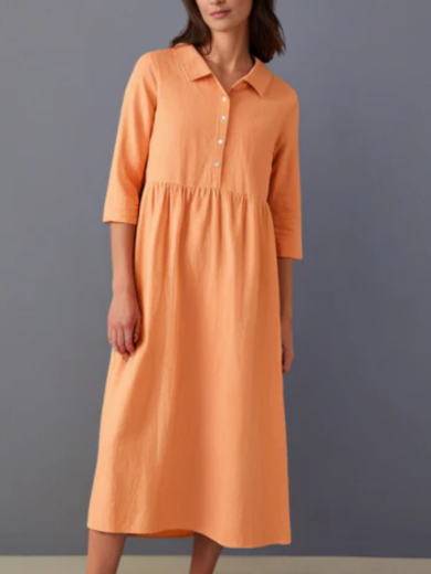 Sorella | Timeless Cotton linen-blend midi dress