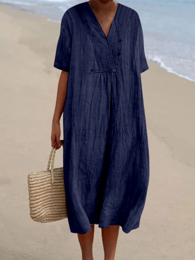 Debra | Short Sleeve Midi Dress