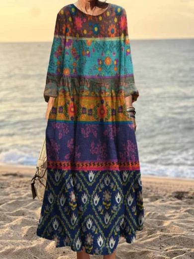 Cara | Vintage-Inspired Cotton-Linen Dress