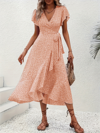 Sophie | Easy-Wrap Floral Elegance Dress