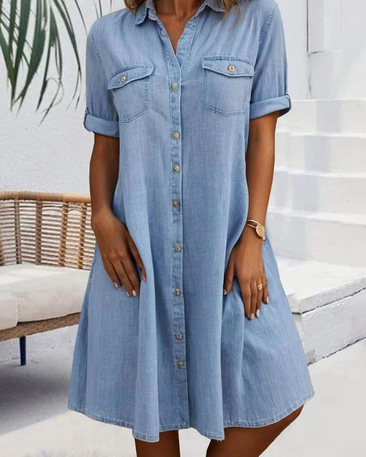 Leona Effortless Denim Dress