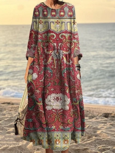 Ira | Vintage-Inspired Cotton-Linen Dress