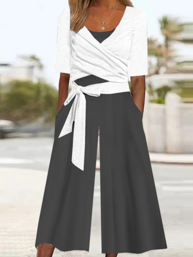 Ivy | Graphic V-Neck Romper