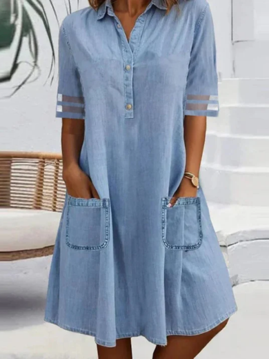 Juno | Everyday Denim Shirt Dress