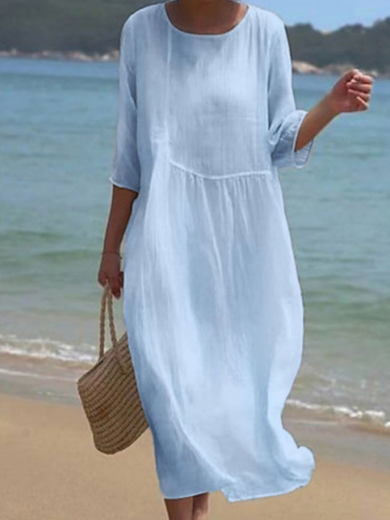 Aria | Blue Sculpted Print Midi Dress