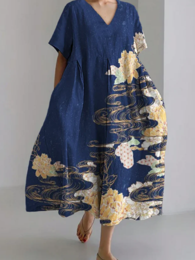 Hanami | Dreamy Floral Art Maxi Dress