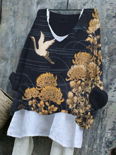 Aiko | Golden Tranquility Blouse