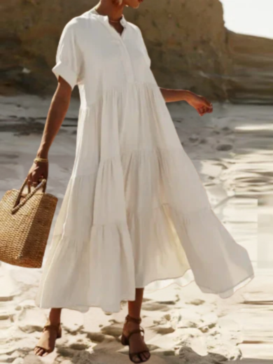 Savina | Lightweight Tiered Comfort Dress