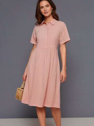 Marina | relaxed linen shirt dress