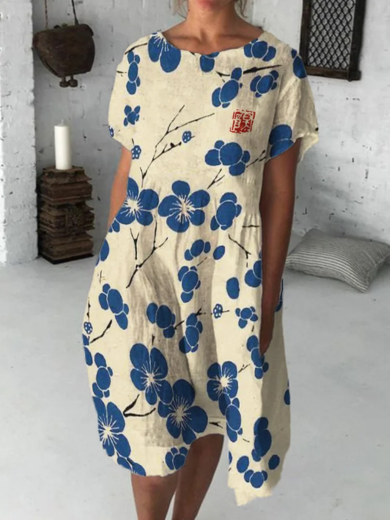 Akemi | Cherry Blossom Midi Dress