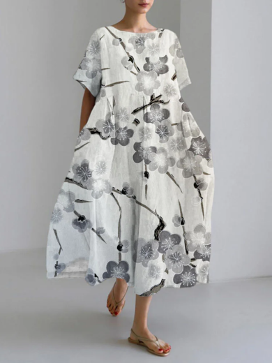 Ume | Japanese Plum Art Maxi Dress
