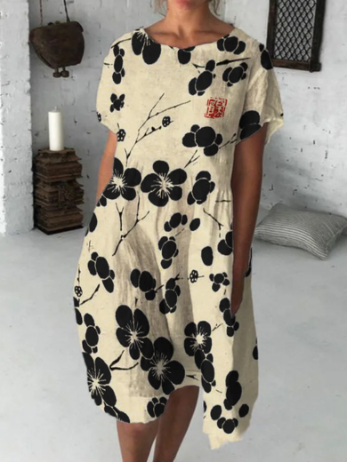 Akemi | Cherry Blossom Midi Dress