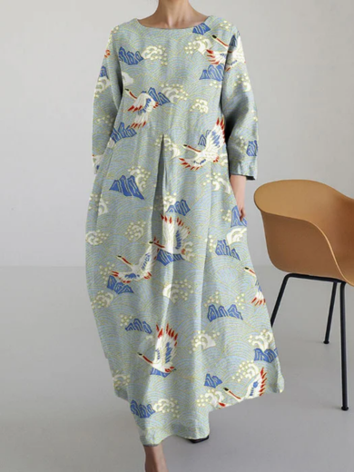 Kiko | Retro Japanese Art Dress