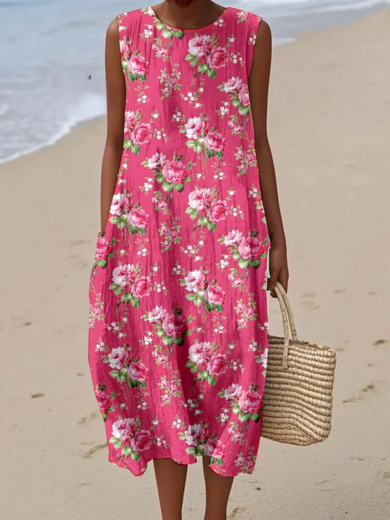 Rosalie | Elegant Rose Wrap Dress