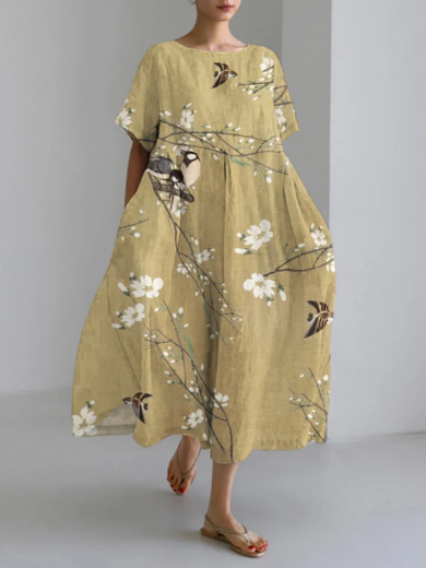 Aviana | Birds & Blossoms Maxi Dress