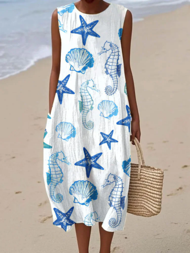 Ariel | Ocean Treasures Wrap Dress