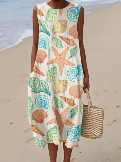 Marina | Underwater Treasures Wrap Dress