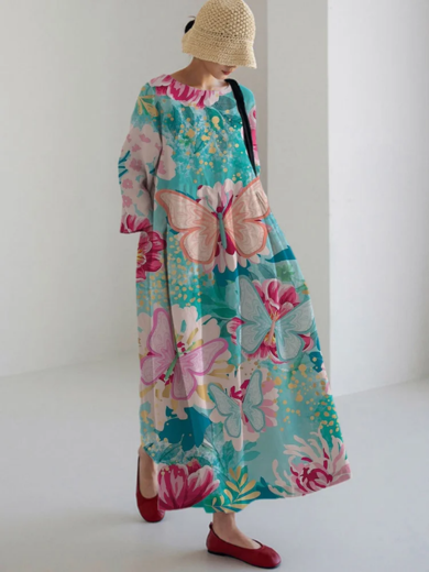 Flora | Artistic Blooms Midi Dress