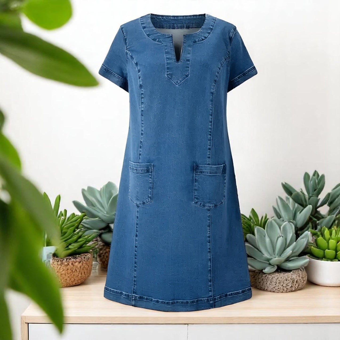 Isla Bennett | Soft Denim Dress