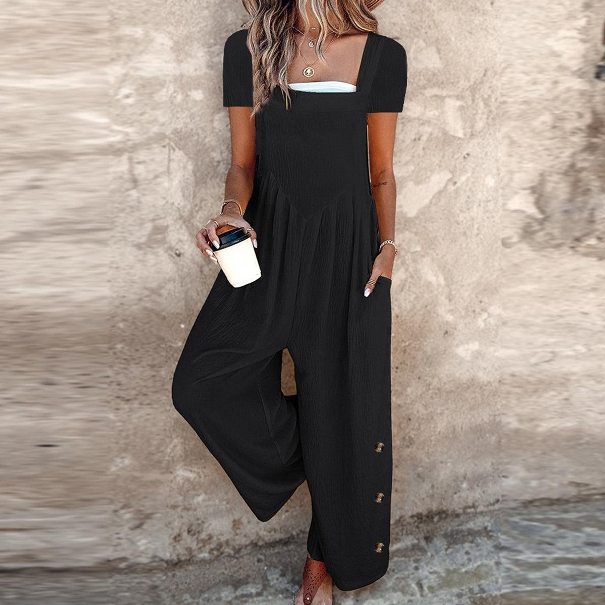 Vogue | Black Square Neck Power Suit